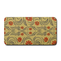 Folk Flowers Print Floral Pattern Ethnic Art Medium Bar Mats by Eskimos