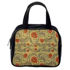 Folk Flowers Print Floral Pattern Ethnic Art Classic Handbag (one Side) by Eskimos