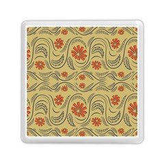 Folk Flowers Print Floral Pattern Ethnic Art Memory Card Reader (square) by Eskimos