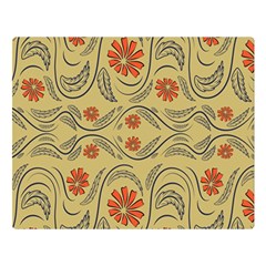 Folk Flowers Print Floral Pattern Ethnic Art Double Sided Flano Blanket (large) 