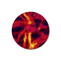 Requiem  Of The Glowing  Stars Rubber Coaster (round) by DimitriosArt