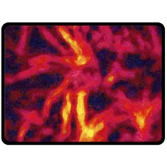 Requiem  Of The Glowing  Stars Double Sided Fleece Blanket (large)  by DimitriosArt