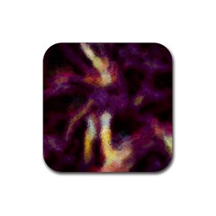 Requiem  Of The Purple Stars Rubber Coaster (square) by DimitriosArt