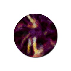 Requiem  Of The Purple Stars Rubber Coaster (round) by DimitriosArt