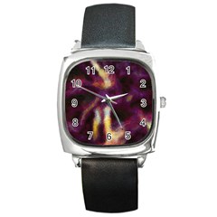 Requiem  Of The Purple Stars Square Metal Watch by DimitriosArt