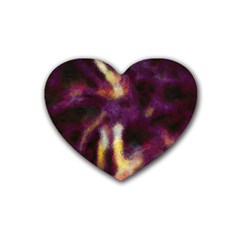 Requiem  Of The Purple Stars Rubber Heart Coaster (4 Pack) by DimitriosArt