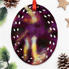 Requiem  Of The Purple Stars Oval Filigree Ornament (two Sides)