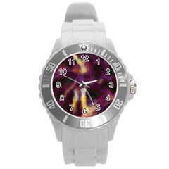 Requiem  Of The Purple Stars Round Plastic Sport Watch (l) by DimitriosArt