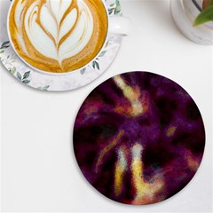 Requiem  Of The Purple Stars Uv Print Round Tile Coaster by DimitriosArt