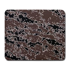 Brown And Black Abstract Vivid Texture Large Mousepads