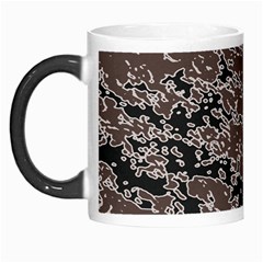 Brown And Black Abstract Vivid Texture Morph Mugs by dflcprintsclothing