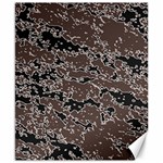 Brown And Black Abstract Vivid Texture Canvas 8  x 10  8.15 x9.66  Canvas - 1