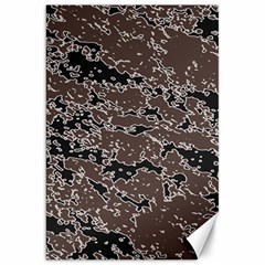 Brown And Black Abstract Vivid Texture Canvas 20  X 30  by dflcprintsclothing