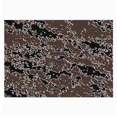 Brown And Black Abstract Vivid Texture Large Glasses Cloth by dflcprintsclothing