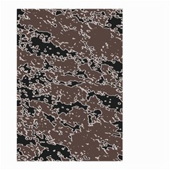 Brown And Black Abstract Vivid Texture Small Garden Flag (two Sides) by dflcprintsclothing