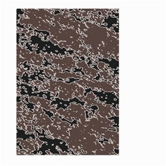 Brown And Black Abstract Vivid Texture Large Garden Flag (two Sides) by dflcprintsclothing