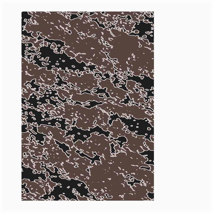 Brown And Black Abstract Vivid Texture Large Garden Flag (Two Sides)