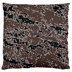 Brown And Black Abstract Vivid Texture Standard Flano Cushion Case (one Side) by dflcprintsclothing