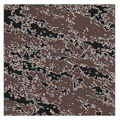 Brown And Black Abstract Vivid Texture Large Satin Scarf (square) by dflcprintsclothing