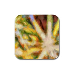 Requiem  Of The Yellow Stars Rubber Square Coaster (4 Pack) by DimitriosArt