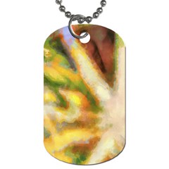 Requiem  Of The Yellow Stars Dog Tag (one Side) by DimitriosArt