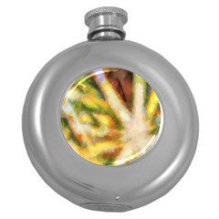 Requiem  Of The Yellow Stars Round Hip Flask (5 Oz) by DimitriosArt