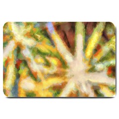 Requiem  Of The Yellow Stars Large Doormat  by DimitriosArt