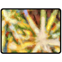 Requiem  Of The Yellow Stars Fleece Blanket (large)  by DimitriosArt