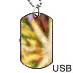 Requiem  Of The Yellow Stars Dog Tag Usb Flash (one Side) by DimitriosArt