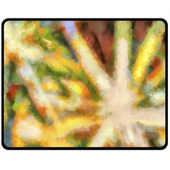 Requiem  Of The Yellow Stars Double Sided Fleece Blanket (medium)  by DimitriosArt