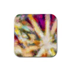 Requiem  Of The Rainbow Stars Rubber Square Coaster (4 Pack) by DimitriosArt