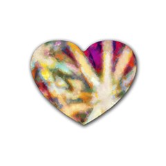 Requiem  Of The Rainbow Stars Rubber Heart Coaster (4 Pack) by DimitriosArt