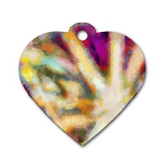 Requiem  Of The Rainbow Stars Dog Tag Heart (one Side) by DimitriosArt