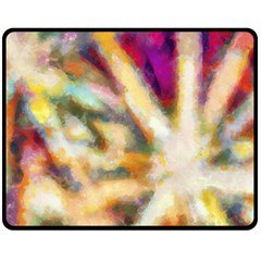 Requiem  Of The Rainbow Stars Double Sided Fleece Blanket (medium)  by DimitriosArt