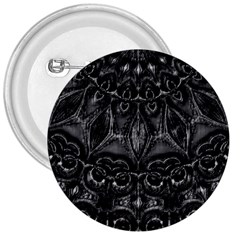 Charcoal Mandala 3  Buttons by MRNStudios