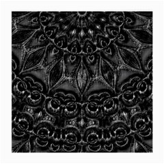 Charcoal Mandala Medium Glasses Cloth (2 Sides) by MRNStudios