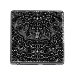 Charcoal Mandala Memory Card Reader (square 5 Slot) by MRNStudios