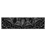 Charcoal Mandala Satin Scarf (Oblong) Front