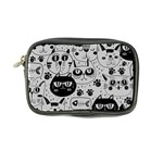 Black Outline Cat Heads Coin Purse Front