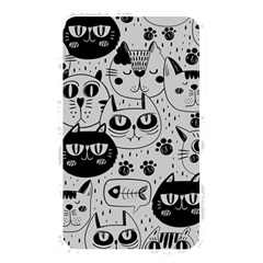 Black Outline Cat Heads Memory Card Reader (rectangular) by crcustomgifts