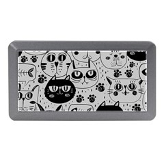 Black Outline Cat Heads Memory Card Reader (mini) by crcustomgifts