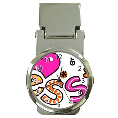 Floral-1814372 Blessed-cartoon-text-clipart-hand-drawn-colored-whimsical-special-occasion-reads-43718964 Money Clip Watches