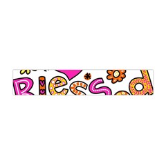 Floral-1814372 Blessed-cartoon-text-clipart-hand-drawn-colored-whimsical-special-occasion-reads-43718964 Flano Scarf (mini)