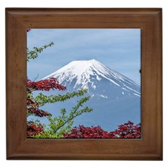 Mountain-mount-landscape-japanese Framed Tile by Sudhe