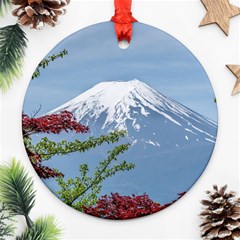 Mountain-mount-landscape-japanese Round Ornament (two Sides)