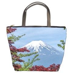 Mountain-mount-landscape-japanese Bucket Bag by Sudhe