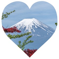 Mountain-mount-landscape-japanese Wooden Puzzle Heart by Sudhe