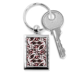 Texture Mosaic Abstract Design Key Chain (rectangle)