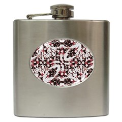 Texture Mosaic Abstract Design Hip Flask (6 Oz)