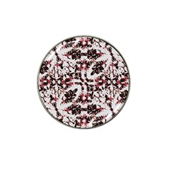 Texture Mosaic Abstract Design Hat Clip Ball Marker